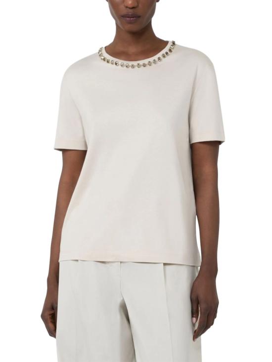 26SS 막스마라 반팔 티셔츠 2619971013600SMMBINGO001 White - MAX MARA