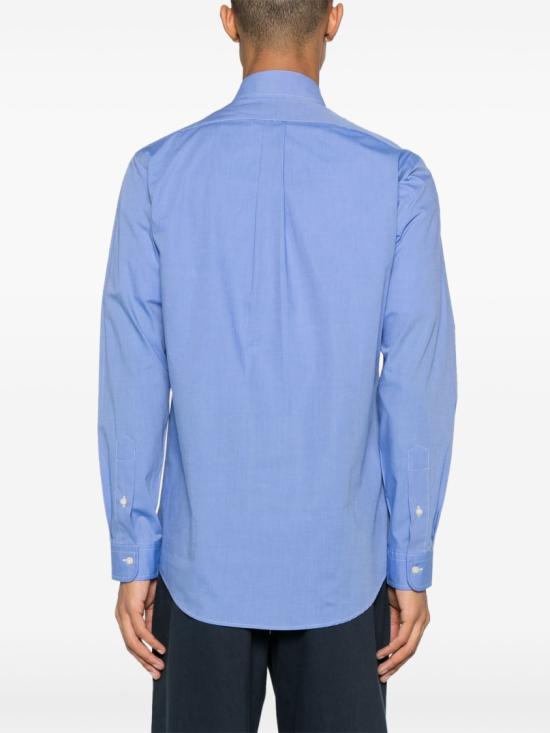  폴로 랄프로렌 커스텀 핏 코튼 포플린 포니 로고 셔츠 710 928255 Blue - POLO RALPH LAUREN