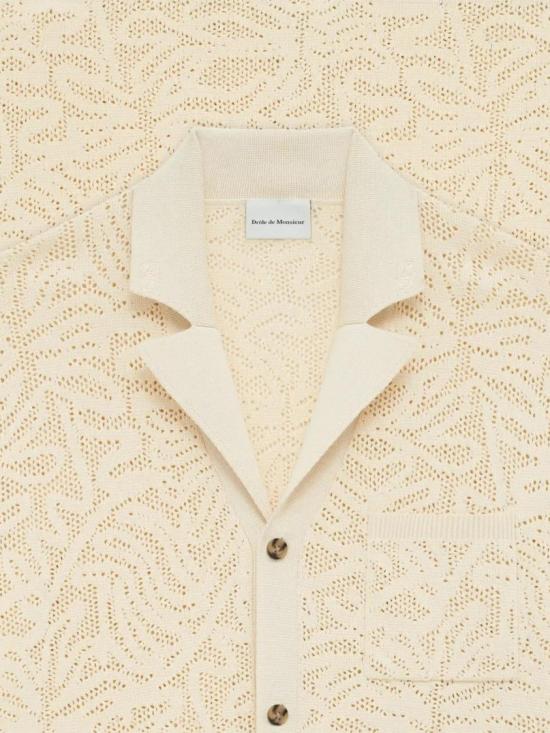 26SS 드롤드무슈 반팔 셔츠 KCA174CO293OW Neutrals - DROLE DE MONSIEUR