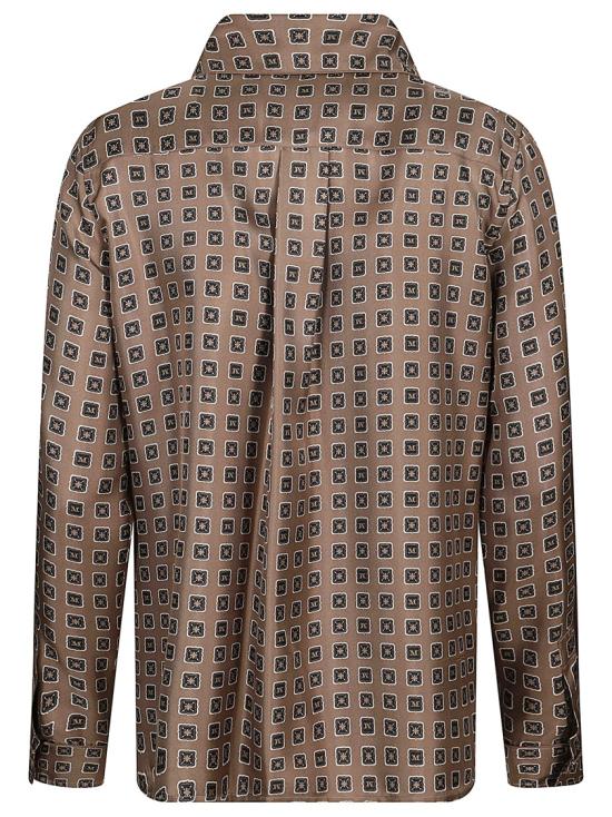 26SS 막스마라 디스코 실크 셔츠 2611111131600005 Brown - MAX MARA