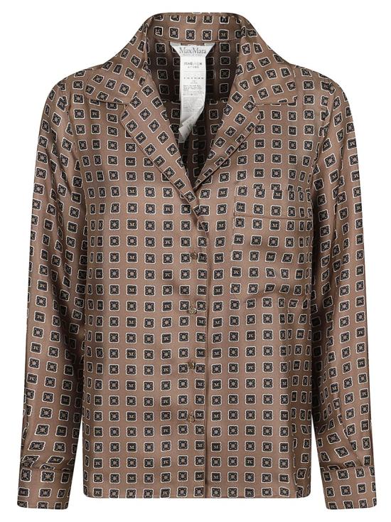 26SS 막스마라 디스코 실크 셔츠 2611111131600005 Brown