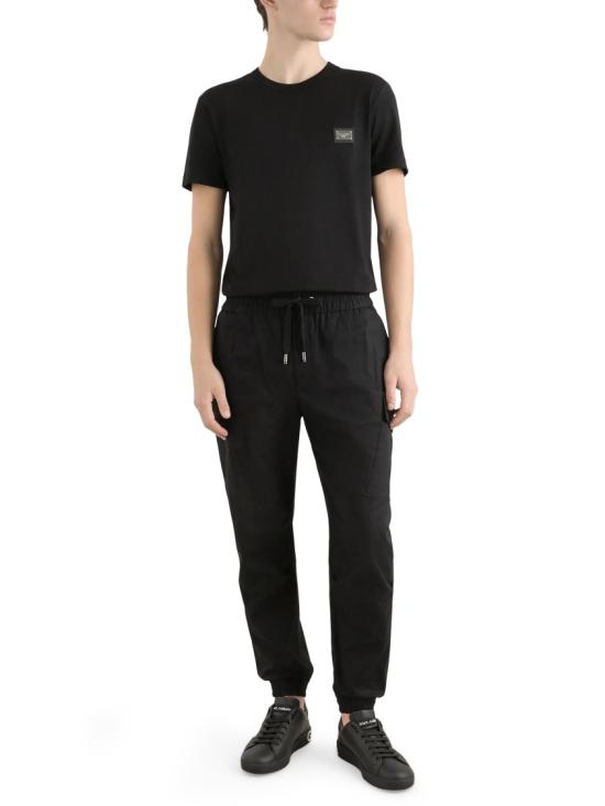 26SS 돌체앤가바나 로고 코튼 티셔츠 G8PT1TG7F2IN0000 Black - DOLCE & GABBANA