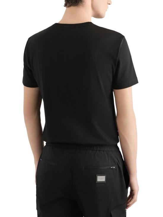 26SS 돌체앤가바나 로고 코튼 티셔츠 G8PT1TG7F2IN0000 Black - DOLCE & GABBANA