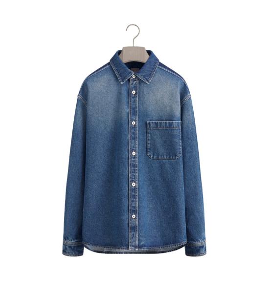 26FW 디올 데님 셔츠 693D589A3083 Blue