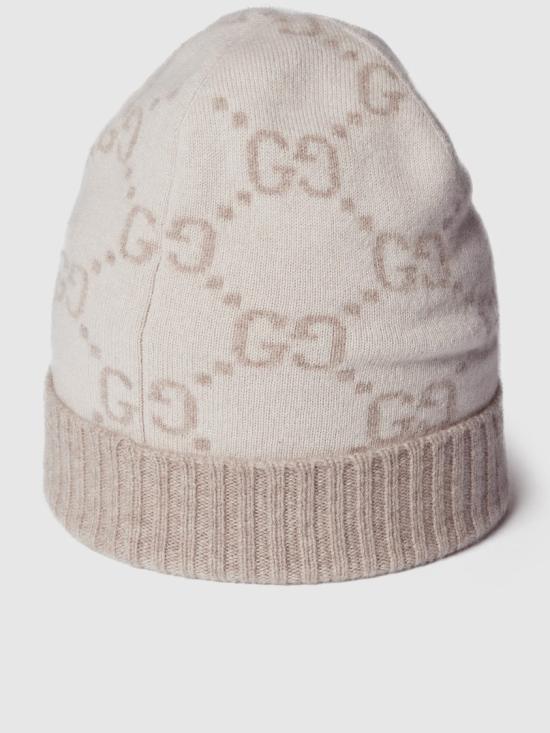  구찌 GG 캐시미어 자카드 비니 811392 3GAC0 Grey - GUCCI