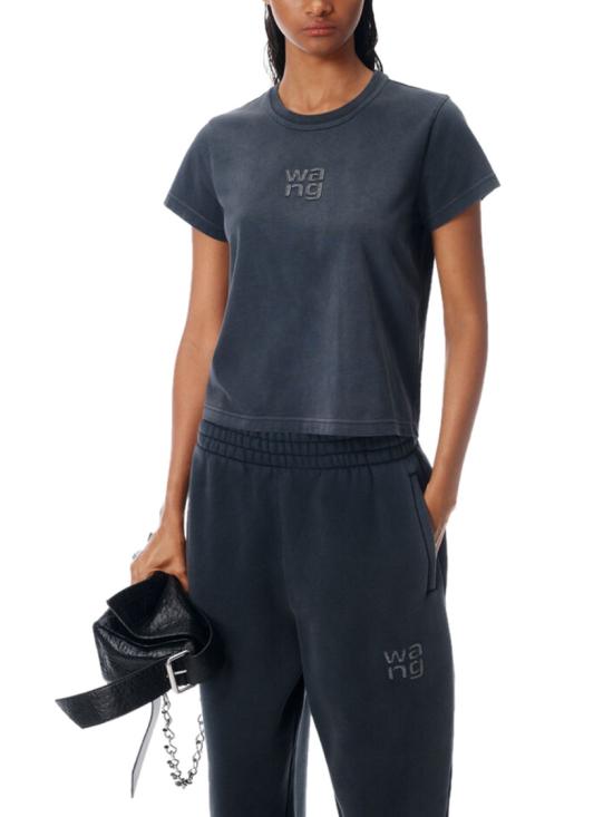 26SS 알렉산더 왕 반팔 티셔츠 4CC1261221011 Black