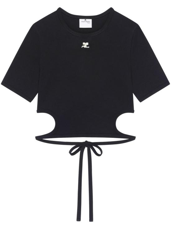 26SS 쿠레쥬 반팔 티셔츠 226JTS256JS0203BLACK Black