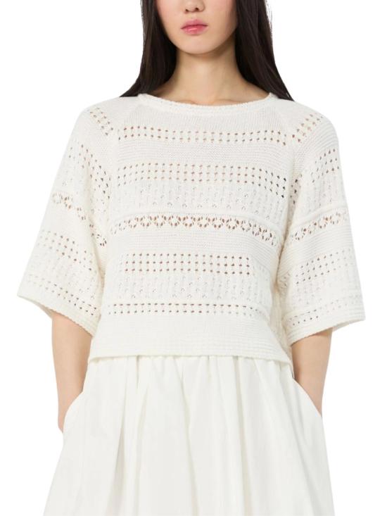 26SS 막스마라 반팔 티셔츠 2615361033600WKIORCHE001 White - MAX MARA
