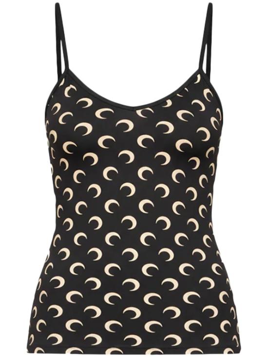 26SS 마린세르 문 프린트 저지 스트랩 탑 WTO508ACJER0001IT99 Black