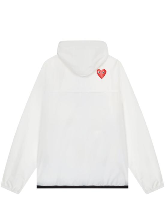 26SS 꼼데가르송 X 까웨 윈드 레인 자켓 AZ J501 0513 White - COMME DES GARCONS