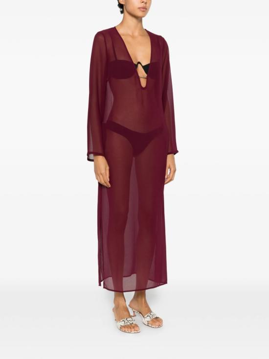26SS 세인트바쓰 롱 원피스 AGH000208666L Burgundy - MC2 SAINT BARTH