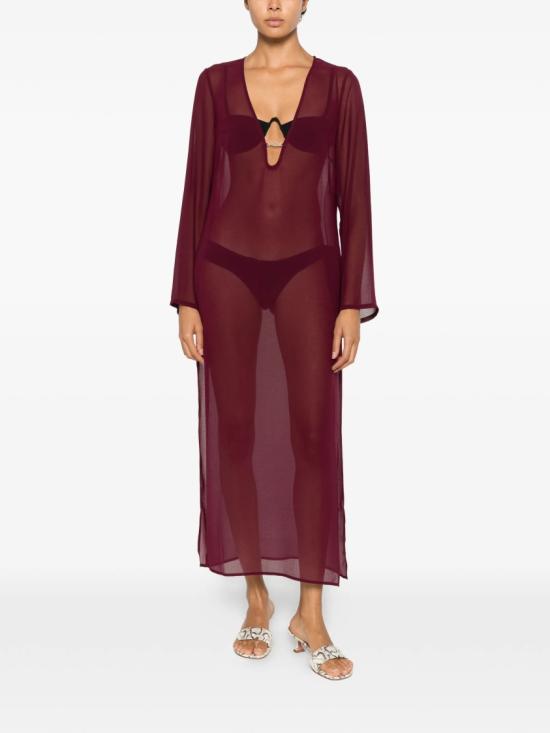 26SS 세인트바쓰 롱 원피스 AGH000208666L Burgundy - MC2 SAINT BARTH