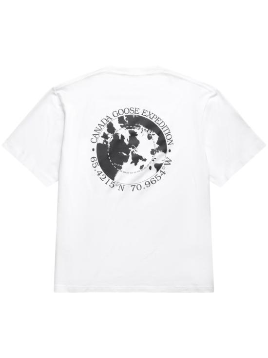26SS 캐나다구스 반팔 티셔츠 1328M19227 White - CANADA GOOSE