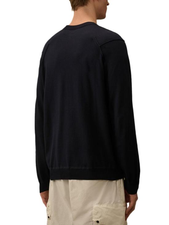 26SS 씨피 컴퍼니 코튼 씨 아일랜드 크루넥 렌즈 니트 20CMKN183A110560A888 Black - C.P. COMPANY