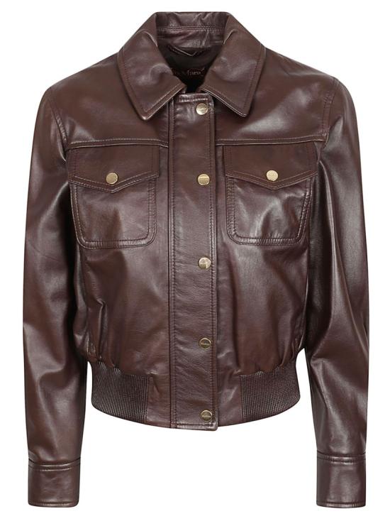 26SS 막스마라 가죽 자켓 2616441011600 002 Brown