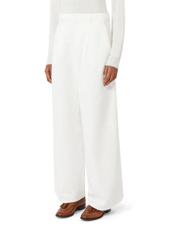 26SS 막스마라 스트레이트 팬츠 2619131093600SMMALOA001 White - MAX MARA
