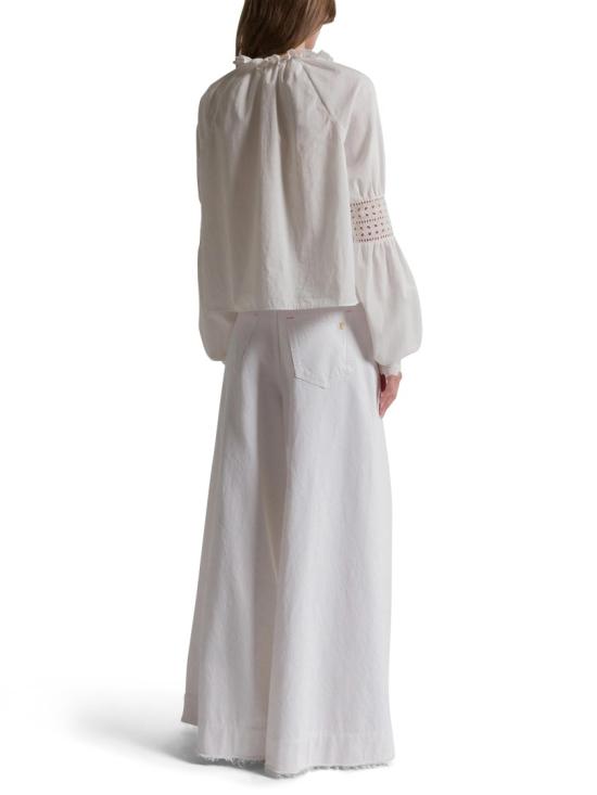 26SS 알베르타 페레티 스트레이트 팬츠 030516310002 White - ALBERTA FERRETTI