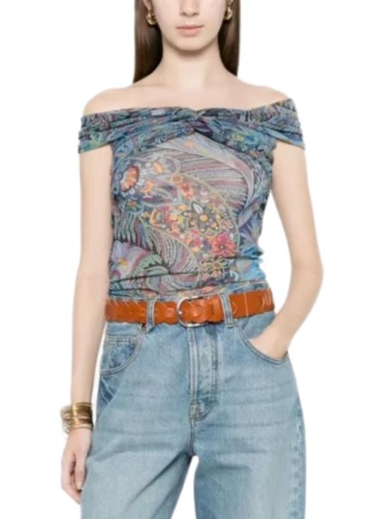 26SS 에트로 민소매 티셔츠 WRJA019399IAS72X0887 Blue - ETRO