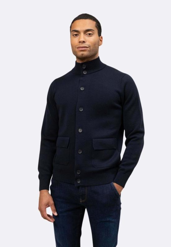 25FW 필리포 드 로렌티스 가디건 BB1MLTWM14M890 Blue - FILIPPO DE LAURENTIIS