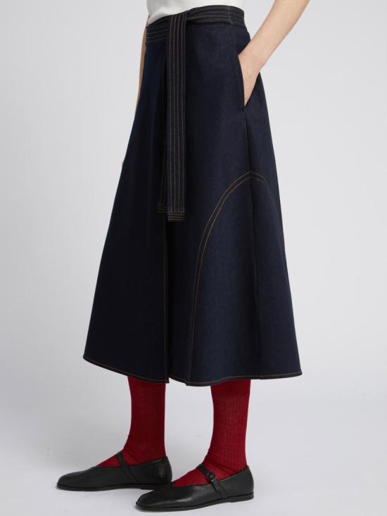 26SS 막스마라 롱 스커트 2616771027600003 Blue - MAX MARA