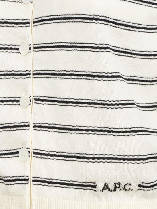 26SS 아페쎄 폴로 티셔츠 COHLP F22320TAT ECRU BLACK White - A.P.C.