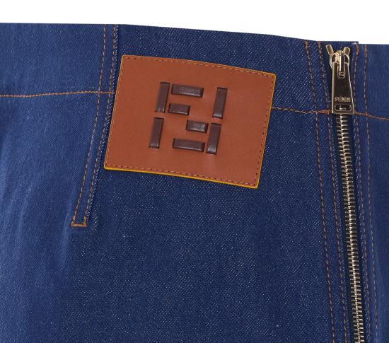 26SS 펜디 숏 스커트 FLQ608 AOHSF0QB0 Blue - FENDI