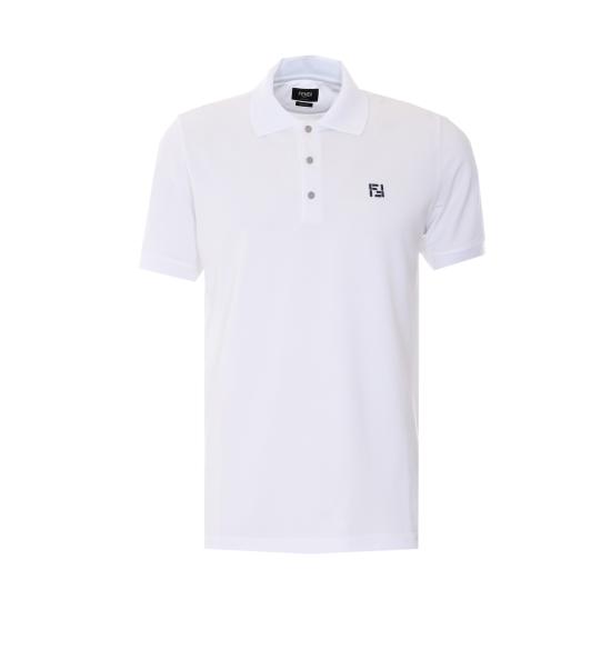 26SS 펜디 폴로 티셔츠 FY1309 AY0IF0QA0 White