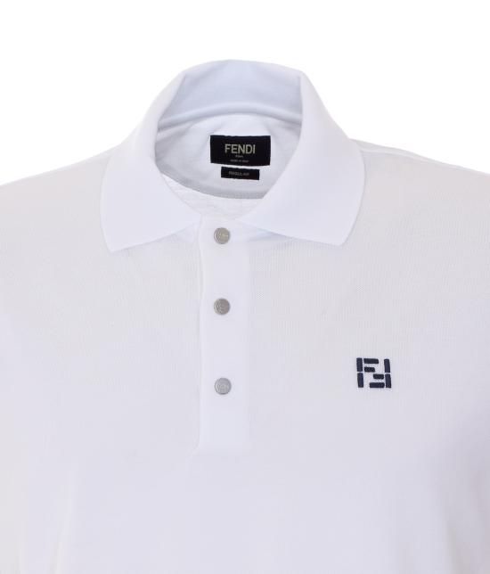 26SS 펜디 폴로 티셔츠 FY1309 AY0IF0QA0 White - FENDI