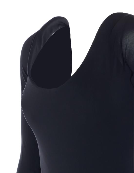 26SS 알라이아 바디수트 티셔츠 AA9B0429J050C 995 Black - ALAIA