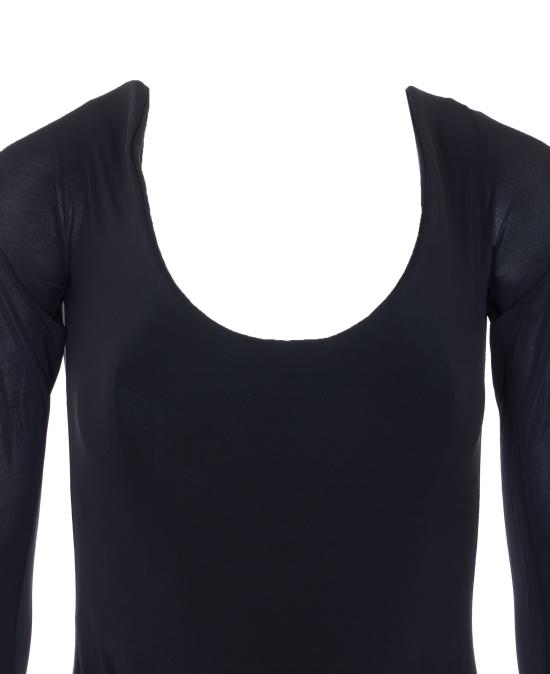 26SS 알라이아 바디수트 티셔츠 AA9B0429J050C 995 Black - ALAIA