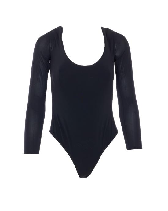 26SS 알라이아 바디수트 티셔츠 AA9B0429J050C 995 Black