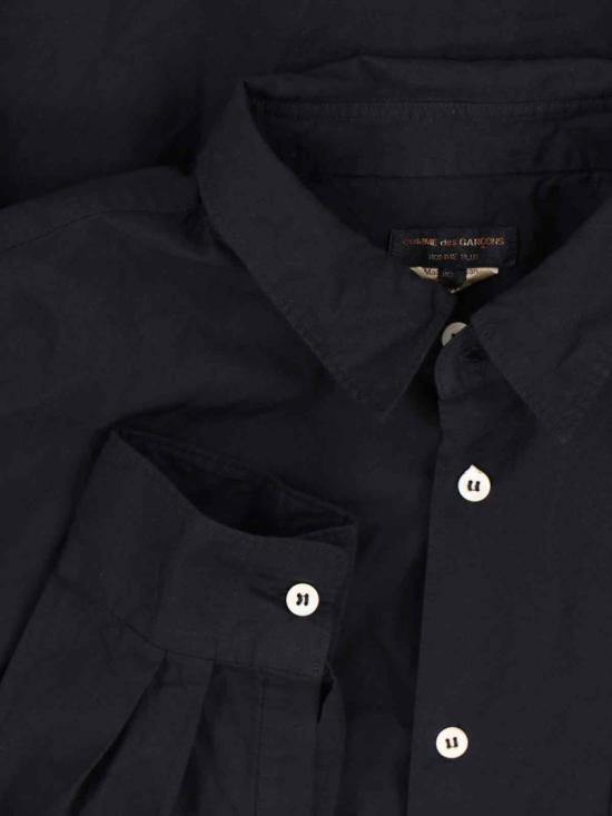 26SS 꼼데가르송 옴므 플러스 폴리에스터 슈링크 셔츠 PZ B004 PER 1 BLACK DOM - COMME DES GARCONS