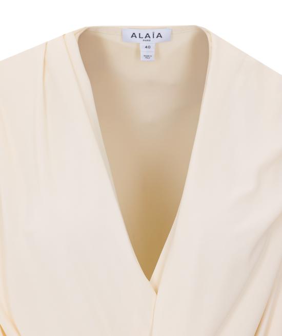 26SS 알라이아 바디수트 티셔츠 AA9B0426J090C 160 White - ALAIA