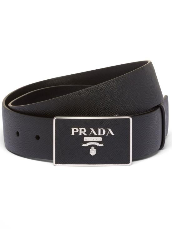 26FW 프라다 가죽 벨트 2CC534053 F0002 Black