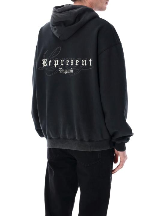 26SS 리프레젠트 후드 티셔츠 MLM10037406 Black - REPRESENT