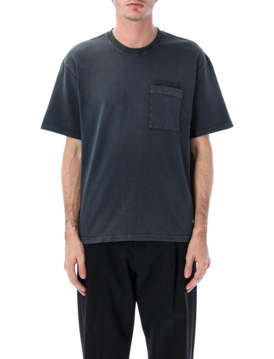 26SS 마르니 반팔 티셔츠 HUMU0358GXUSCY94TCN99 Black