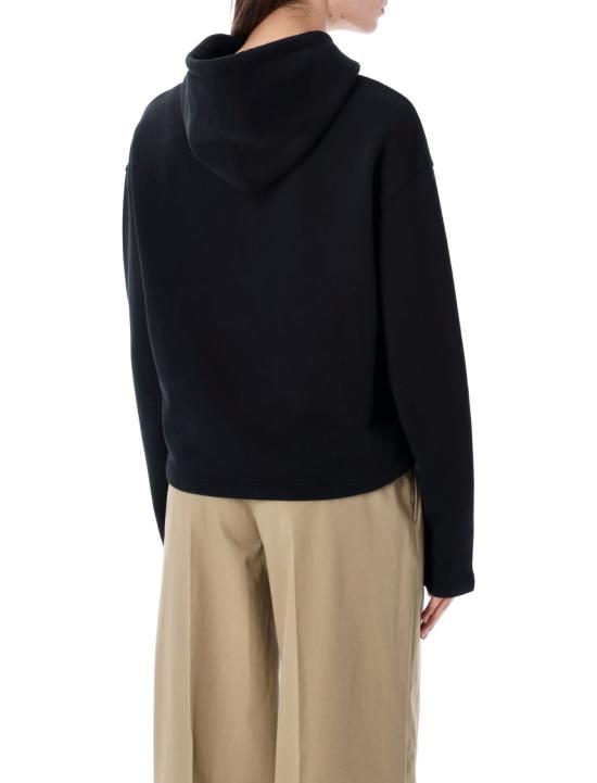 26SS 아미 ADC 콘트라스트 하트 후드 티셔츠 FSW767730045 Black - AMI