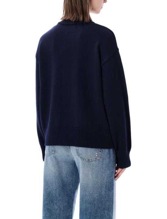 26SS 아미 ADC 울 크루넥 하트 가디건 UKC381KN0156A116 Black - AMI