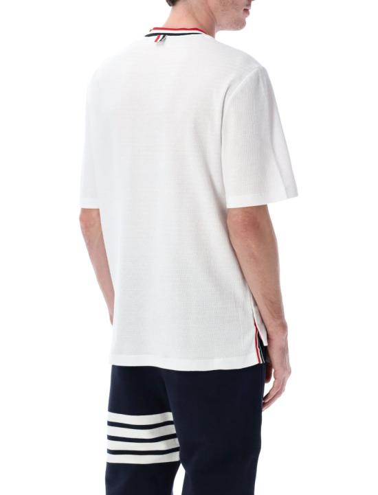 26SS 톰브라운 포인텔 코튼 티셔츠 MJS259AJ0153100 White - THOM BROWNE