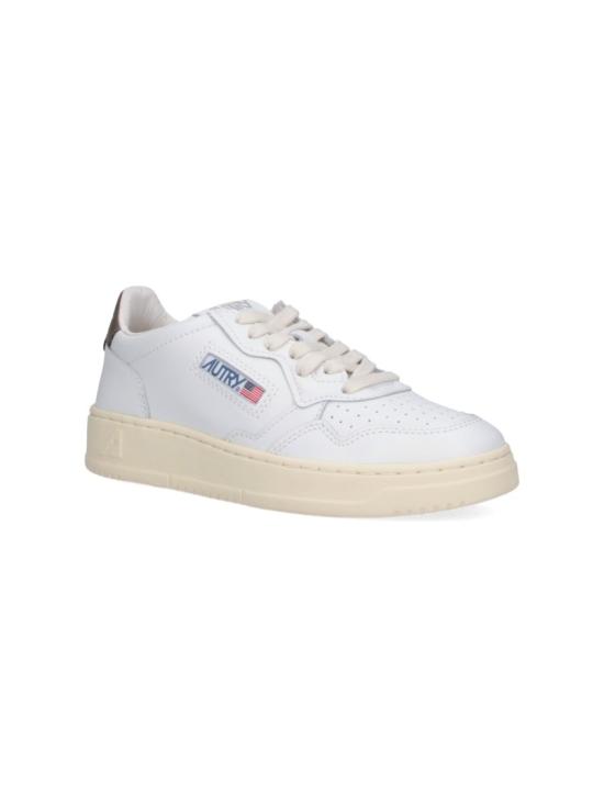 26FW 오트리 메달리스트 로우 레더 스니커즈 AULWLL28 White - AUTRY