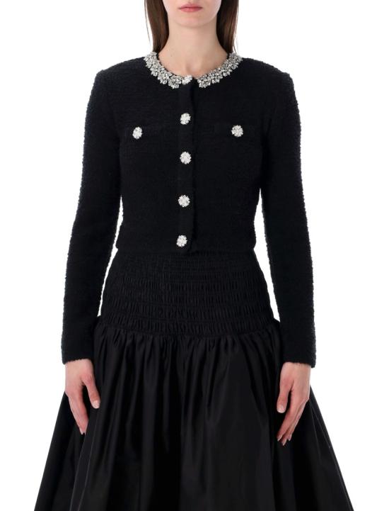 26SS 셀프 포트레이트 스웨터 RS26220CBBLACK Black