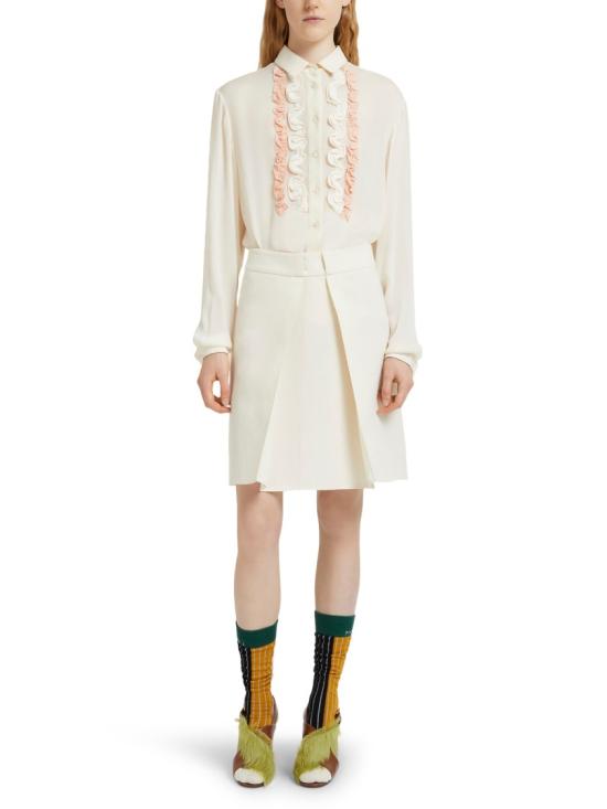 26SS 마르니 미디 스커트 GOMA0796A0UTWA4200W03 White - MARNI