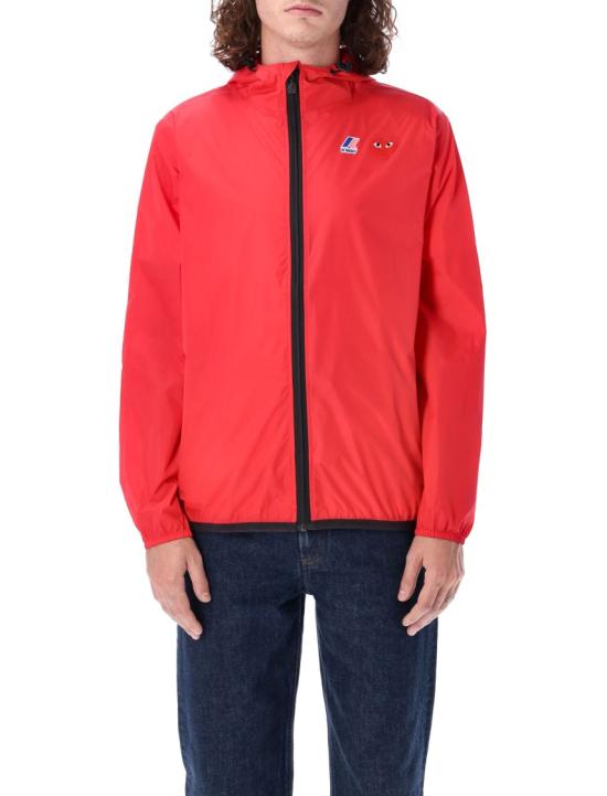26SS 꼼데가르송 X 까웨 윈드 레인 자켓 AZ J501 0512 Red - COMME DES GARCONS