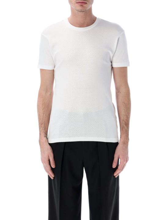 26SS 톰포드 반팔 티셔츠 JCS032JMC111WAA White