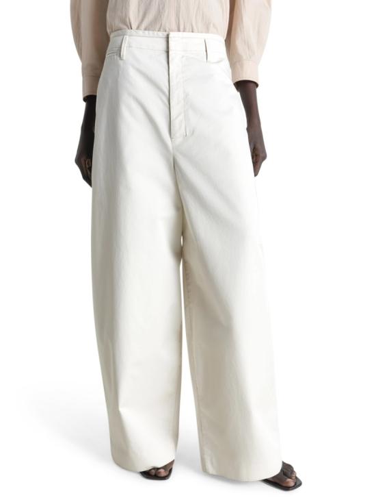 26SS 르메르 벨트 루프 포켓 팬츠 PA1273 LF1531WH021 White - LEMAIRE