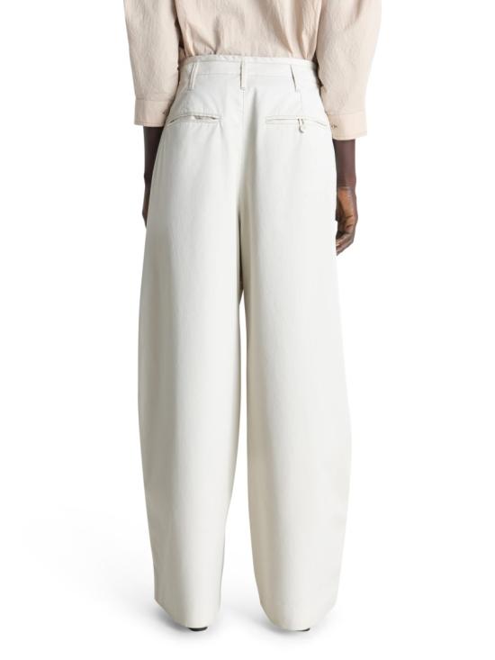 26SS 르메르 벨트 루프 포켓 팬츠 PA1273 LF1531WH021 White - LEMAIRE