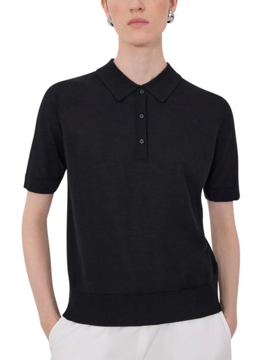 26SS 루루 드 세종 폴로 티셔츠 MIGOBLACK BLACK Black - LOULOU DE SAISON