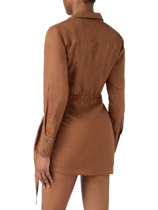 26SS 세인트바쓰 미디 원피스 RVI000100121L Brown - MC2 SAINT BARTH