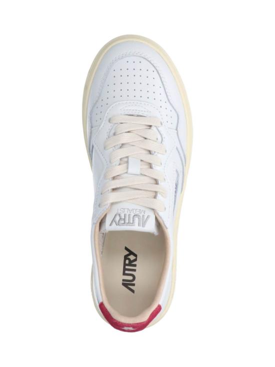 26FW 오트리 메달리스트 로우 레더 스니커즈 AULWBJ01 White - AUTRY