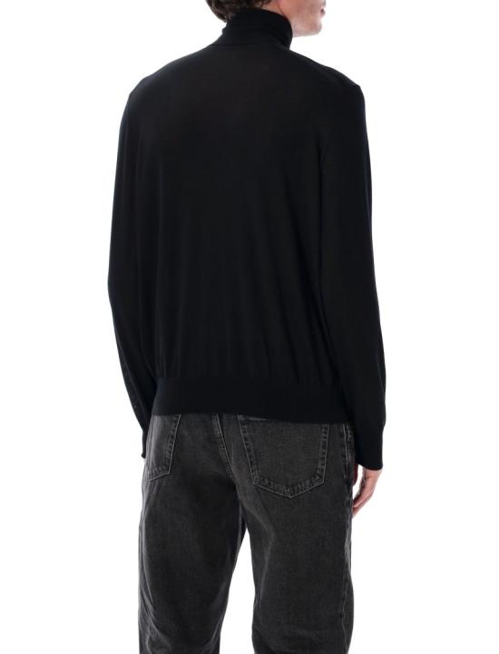 25FW 생로랑 울 터틀넥 스웨터 821739Y76GM1000 Black - SAINT LAURENT